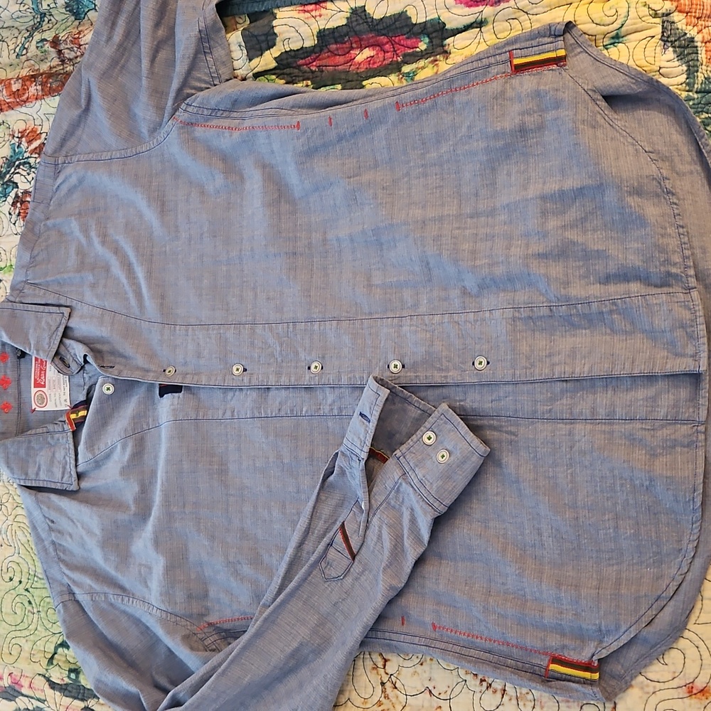 Robert Graham Multi-Color Embroidered Western style soft Shirt